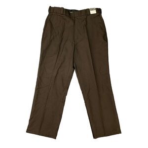 Tact Squad Uniform Trousers Pants Mens 38 Brown Polyester 4-Pocket High Rise